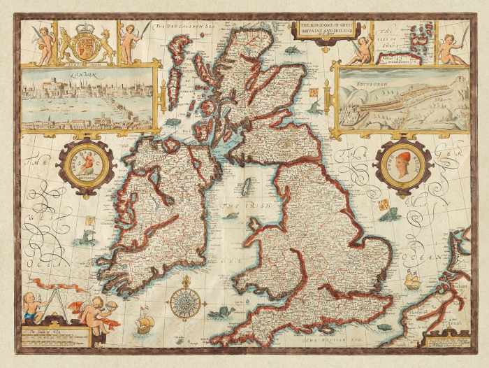 Abel Formation Carte des îles Britanniques 1770